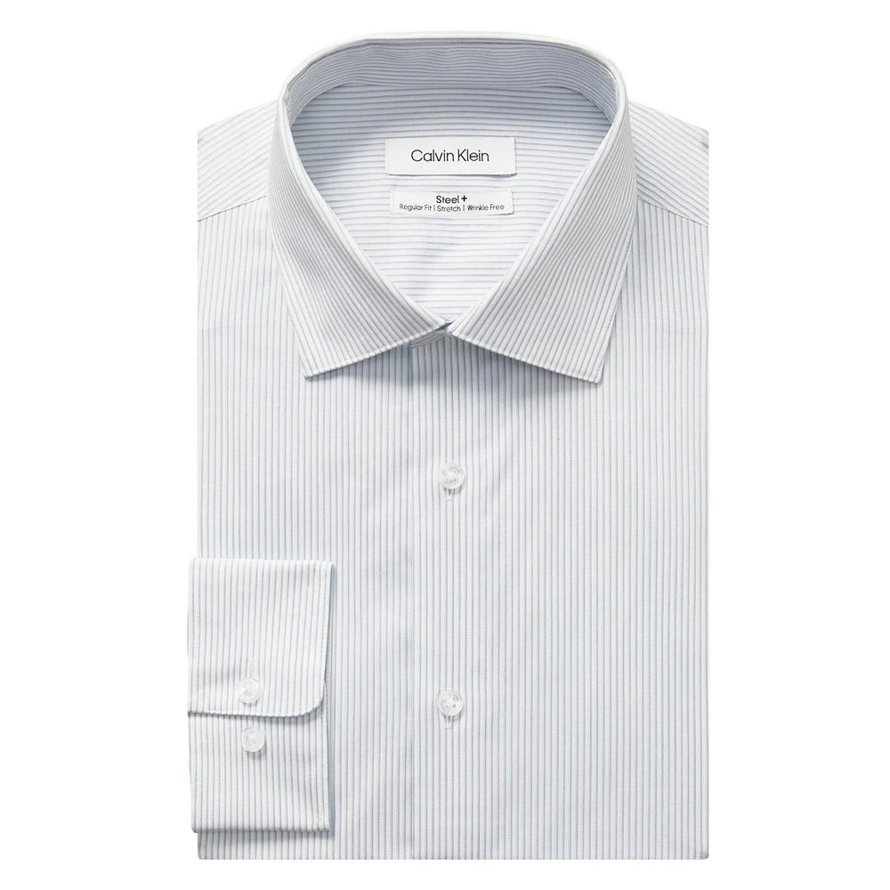 商品Calvin Klein|Men's Steel Regular Fit Stretch Wrinkle Free Dress Shirt,价格¥297,第1张图片