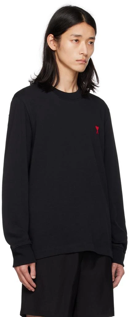 商品AMI|Black Ami de Cœur Long Sleeve T-Shirt,价格¥767,第2张图片详细描述