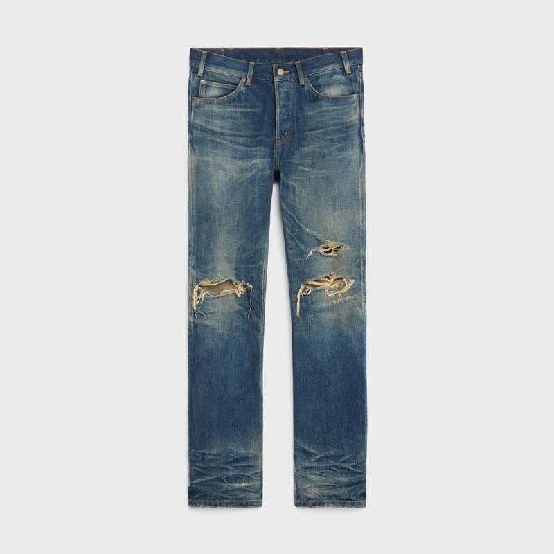 商品Celine|【预售3-7天】CELINE赛琳 男士水洗蓝棉牛仔裤,价格¥7240,第1张图片