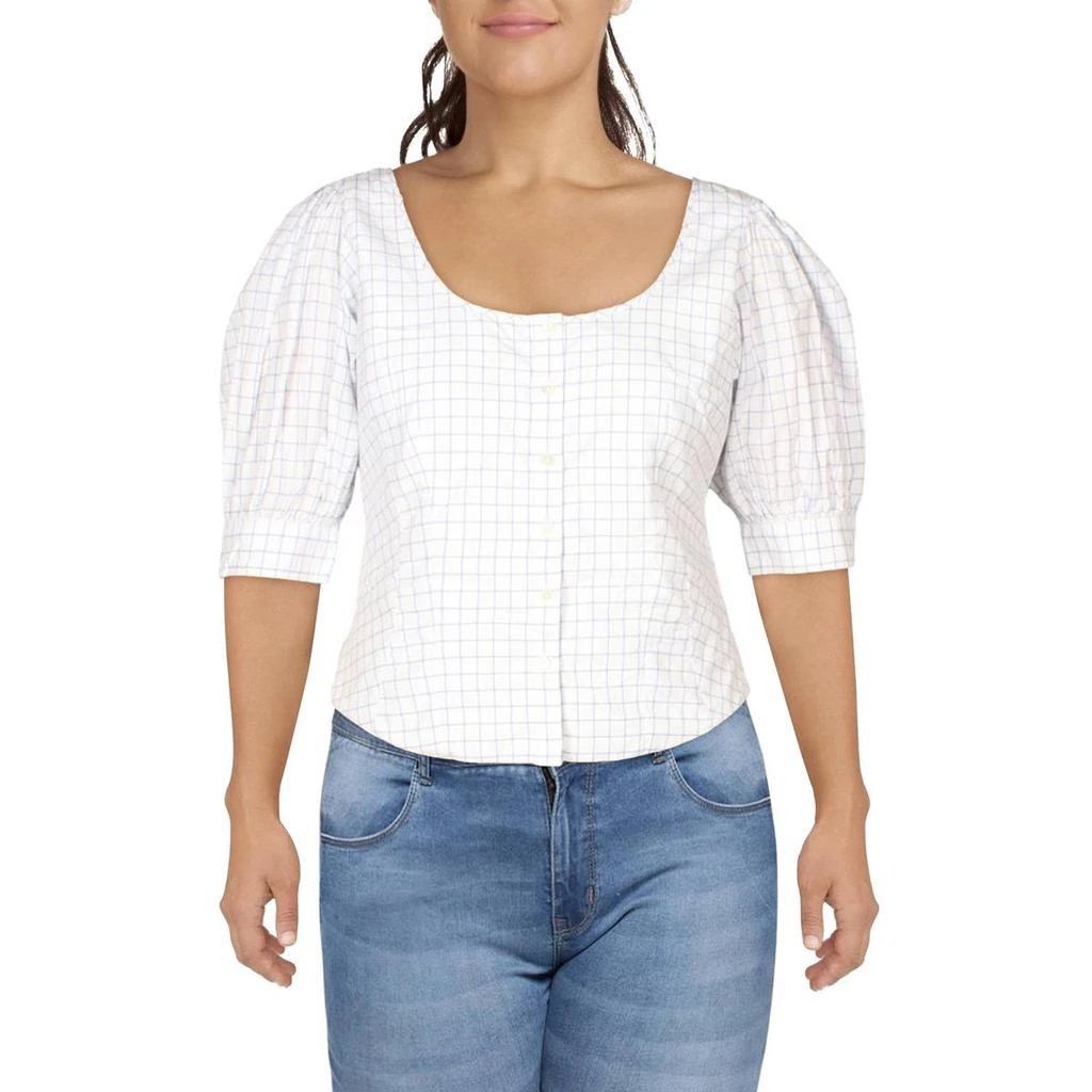 商品Ralph Lauren|Polo Ralph Lauren Womens Work Wear Checkered Button-Down Top,价格¥122,第1张图片