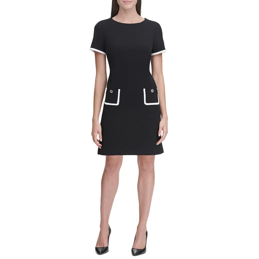 商品Tommy Hilfiger|Women's Colorblocked Pocket Sheath Dress,价格¥391,第1张图片详细描述