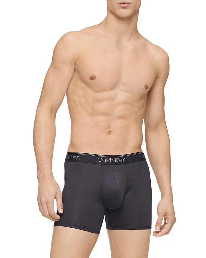 商品Calvin Klein|Microfiber Stretch Wicking Boxer Briefs, Pack of 3,价格¥355,第4张图片详细描述