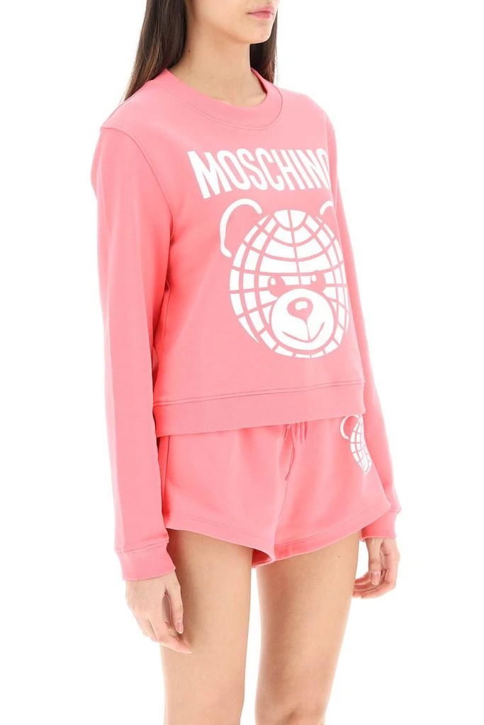 商品Moschino|Moschino cropped sweatshirt with teddy print,价格¥1053,第2张图片详细描述