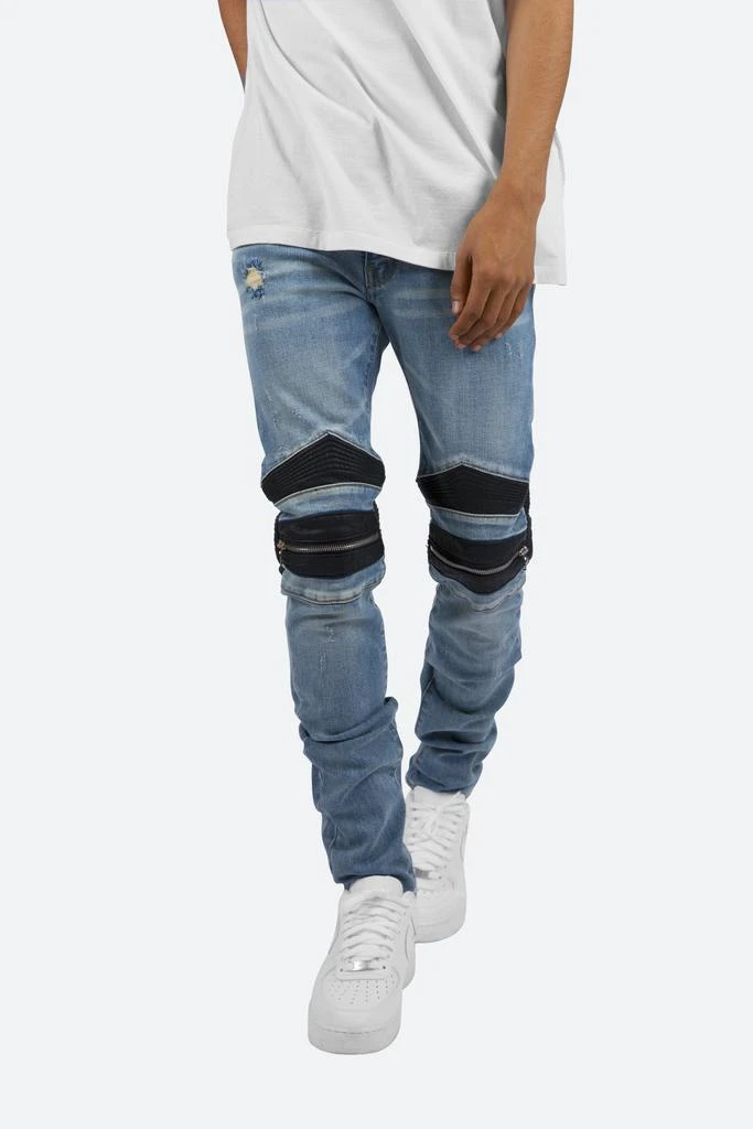 X186 Moto Skinny Denim - Blue/Black 商品