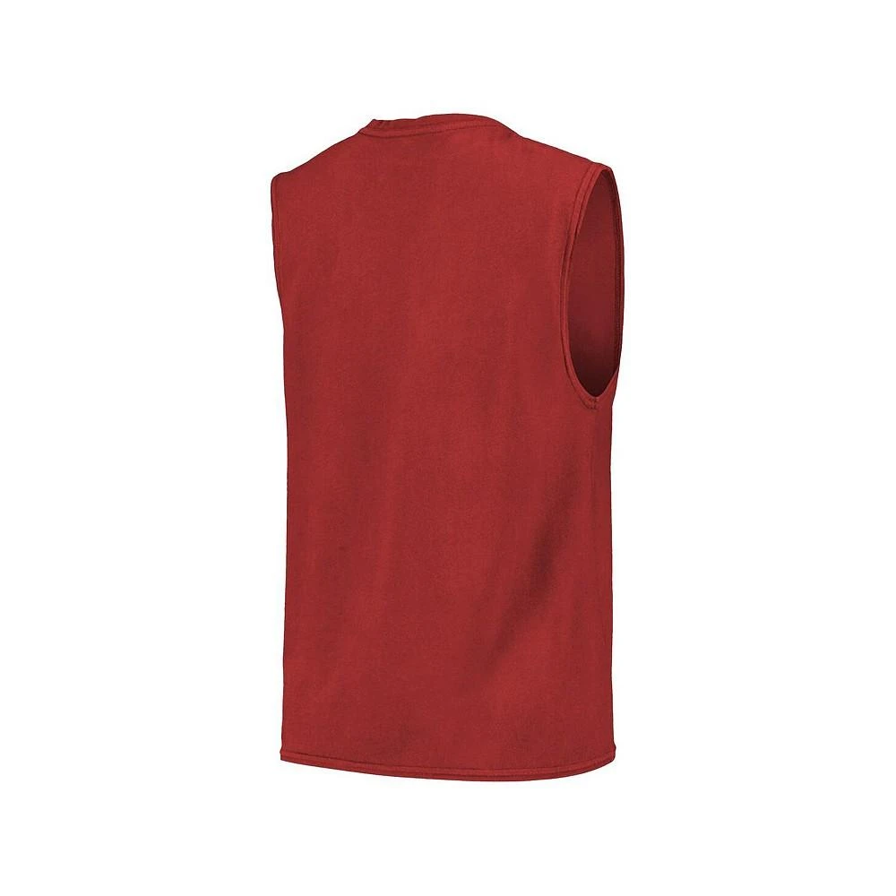商品Majestic|Men's Threads Red New Jersey Devils Softhand Muscle Tank Top,价格¥261,第3张图片详细描述