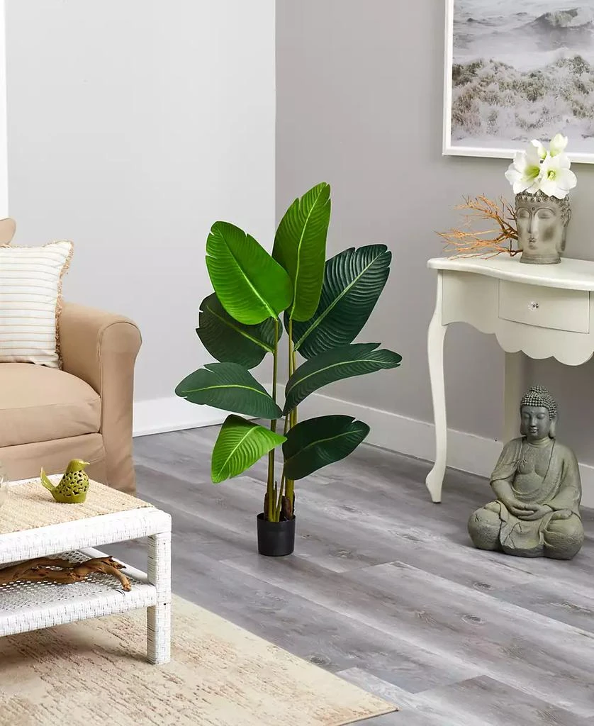 商品NEARLY NATURAL|3.5' Travelers Palm Artificial Tree,价格¥566,第4张图片详细描述