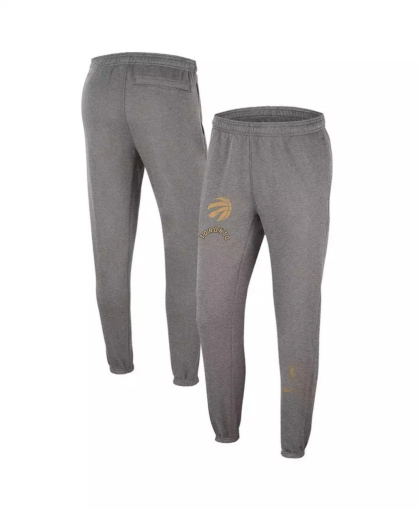 商品NIKE|Men's Heather Charcoal Toronto Raptors 2022/23 City Edition Courtside Brushed Fleece Sweatpants,价格¥474,第1张图片