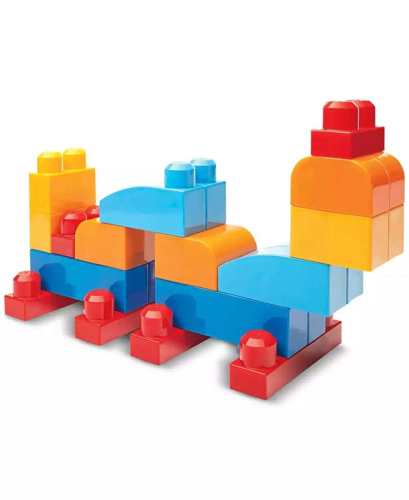 商品Mega Bloks|80-piece Big Building Bag Blocks for Toddlers 1-3, Blue,价格¥157,第3张图片详细描述