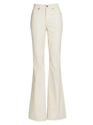 Beverly Faux Leather Flared Leg Jeans 商品