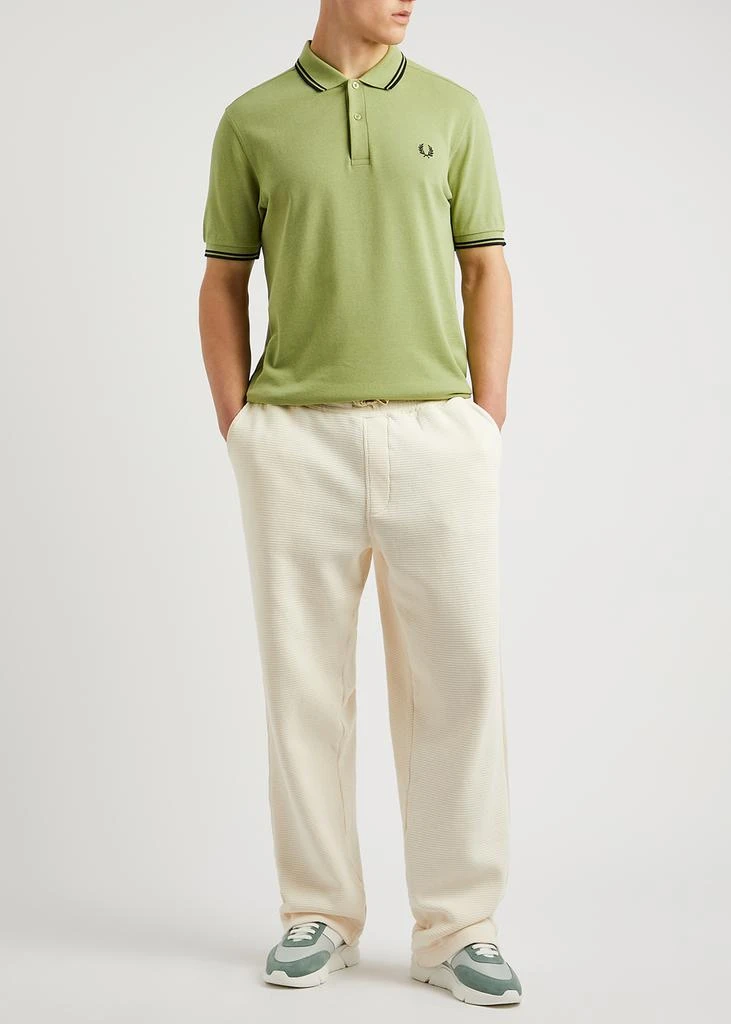 商品Fred Perry|Light green piqué cotton polo shirt,价格¥400,第4张图片详细描述