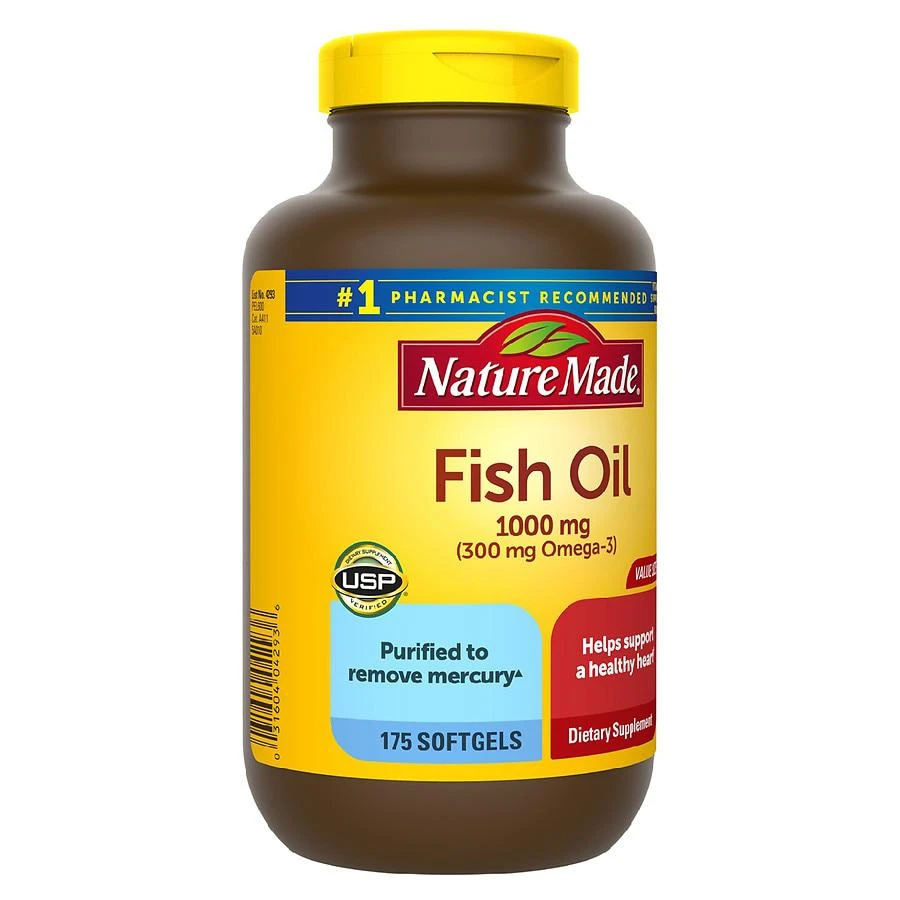 商品Nature Made|鱼油软胶囊1000mg 175粒,价格¥115,第2张图片详细描述