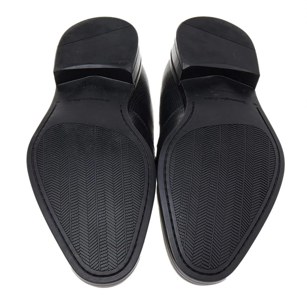 Ermenegildo Zegna Black Leather Slip on Loafers Size 41 商品