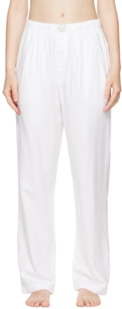 商品SKIMS|White SKIMS Hotel Sleep Pants,价格¥332,第1张图片