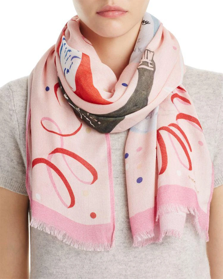 商品Kate Spade|Champagne Oblong Scarf,价格¥734,第1张图片