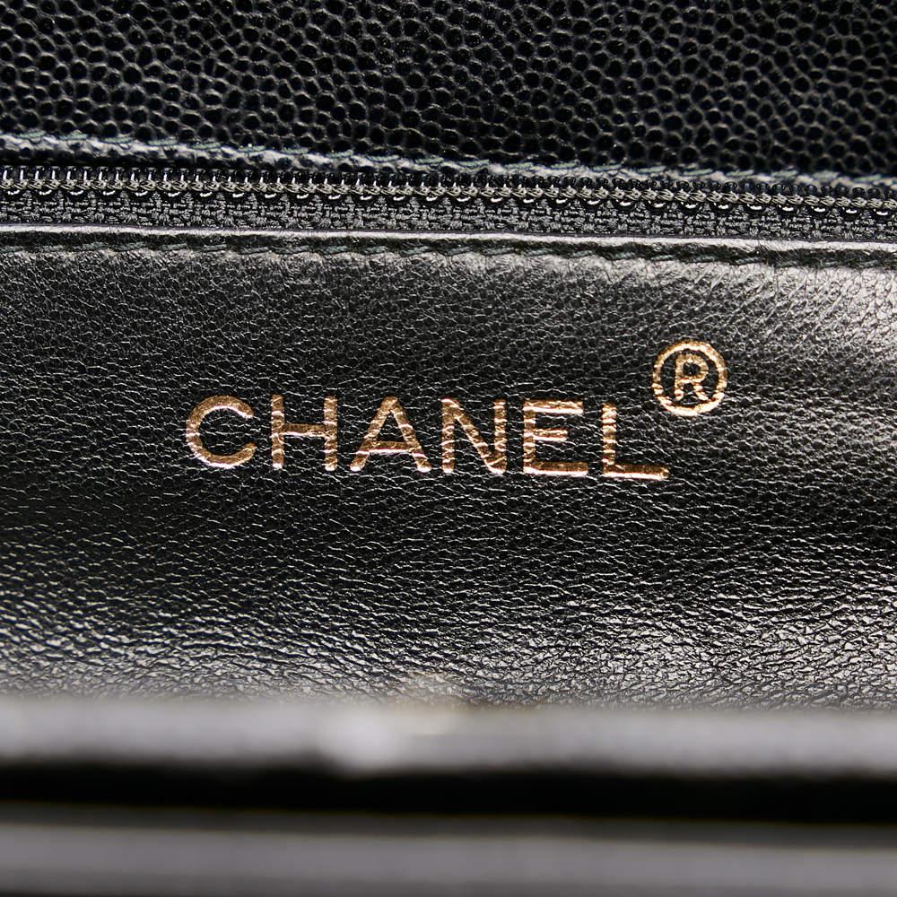 Chanel Black Caviar Leather Shoulder Bag商品第6张图片规格展示