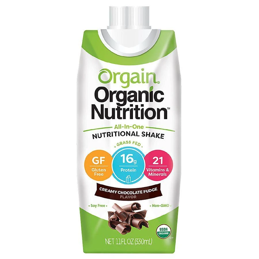 商品Orgain|Organic Nutrition All-In-One Nutritional Shake Creamy Chocolate Fudge,价格¥98,第4张图片详细描述