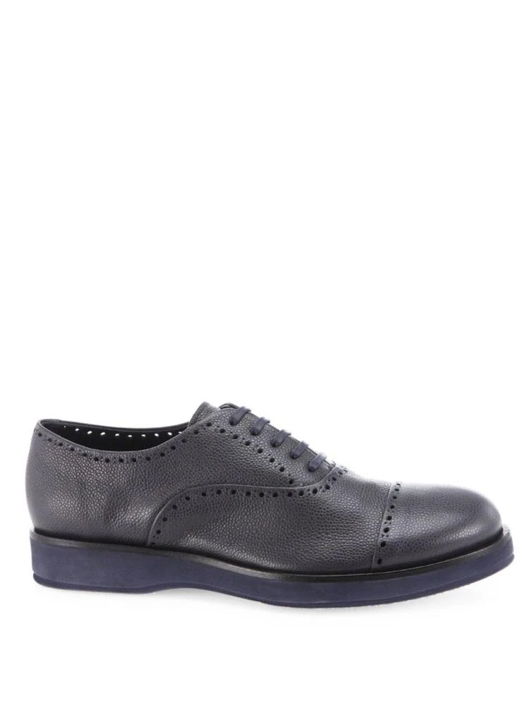 商品Giorgio Armani|Brogue Pebbeled Leather Oxfords,价格¥2319,第4张图片详细描述