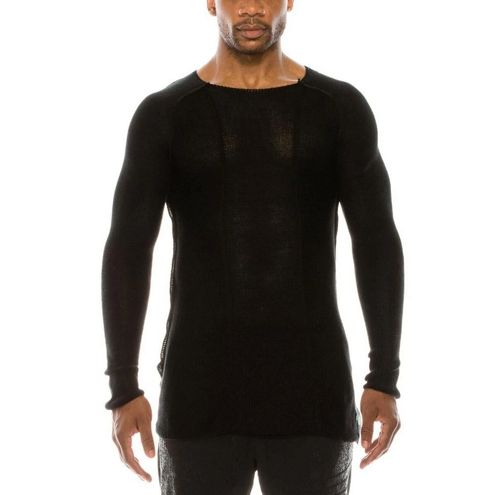 商品RON TOMSON|Men's Modern Mesh Stretchy Slim-Fit Sweater,价格¥1113,第1张图片