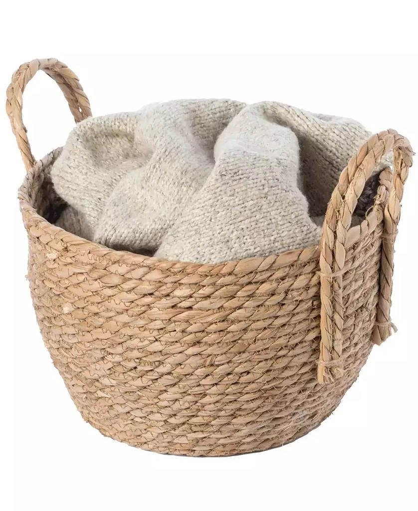 商品Wickerwise|Decorative Round Wicker Woven Rope Small Storage Basket,价格¥337,第1张图片