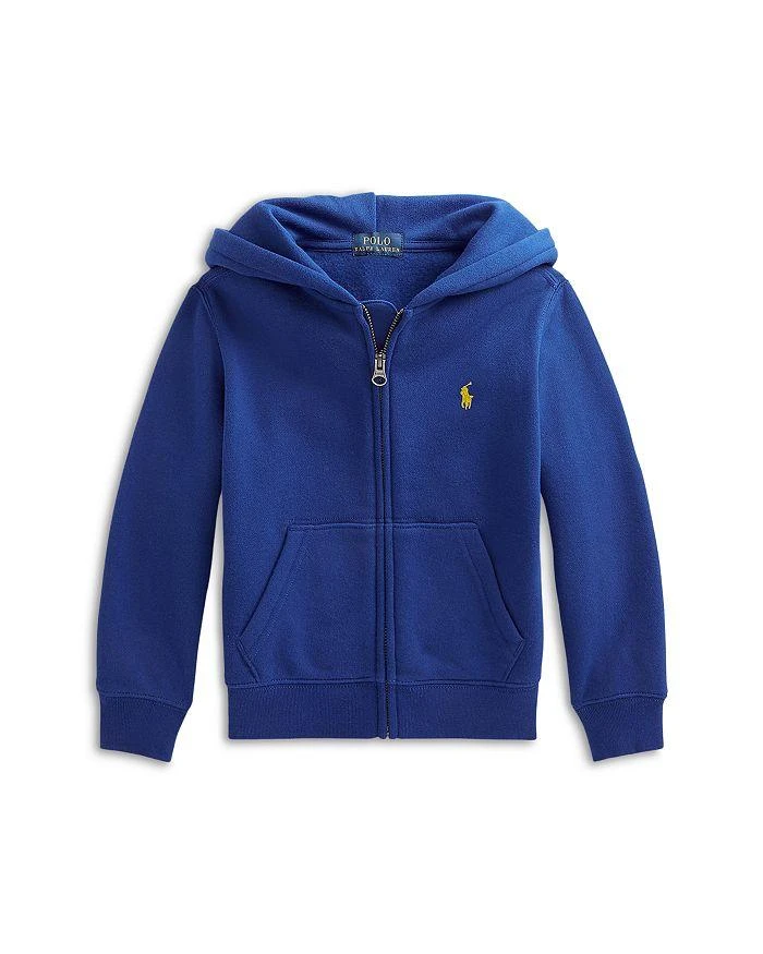 商品Ralph Lauren|Boys' Fleece Zip Hoodie - Little Kid,价格¥316,第1张图片