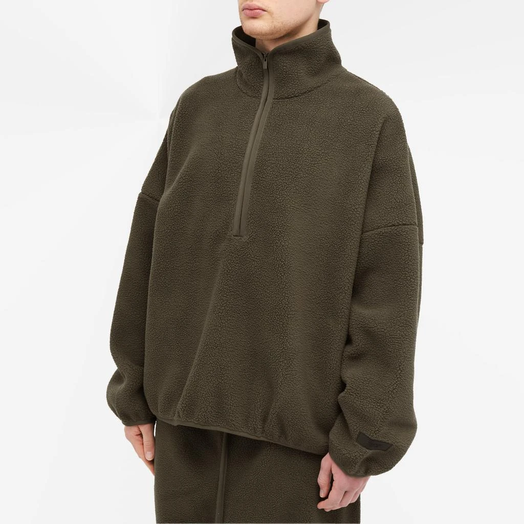 商品Essentials|Fear of God ESSENTIALS Spring Fleece Half Zip Sweat - Ink,价格¥801,第2张图片详细描述