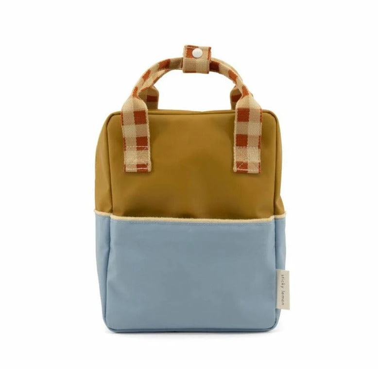 商品Sticky Lemon|Small Backpack Colourblocking Blueberry + Willow Brown + Pear Green,价格¥497,第1张图片