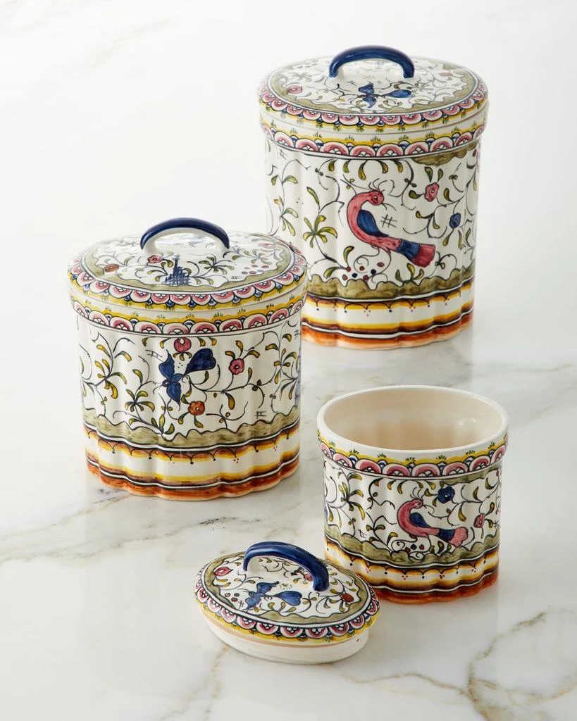 商品Neiman Marcus|Pavoes Canisters, Set of 3,价格¥3783,第1张图片