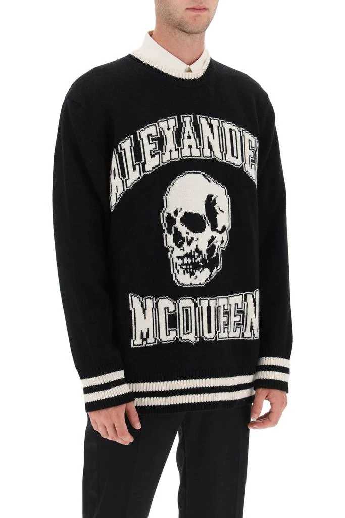 商品Alexander McQueen|varsity sweater with skull motif,价格¥2247,第2张图片详细描述