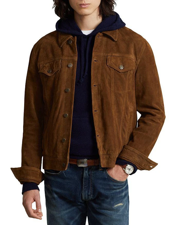 商品Ralph Lauren|Suede Trucker Jacket,价格¥3052,第1张图片