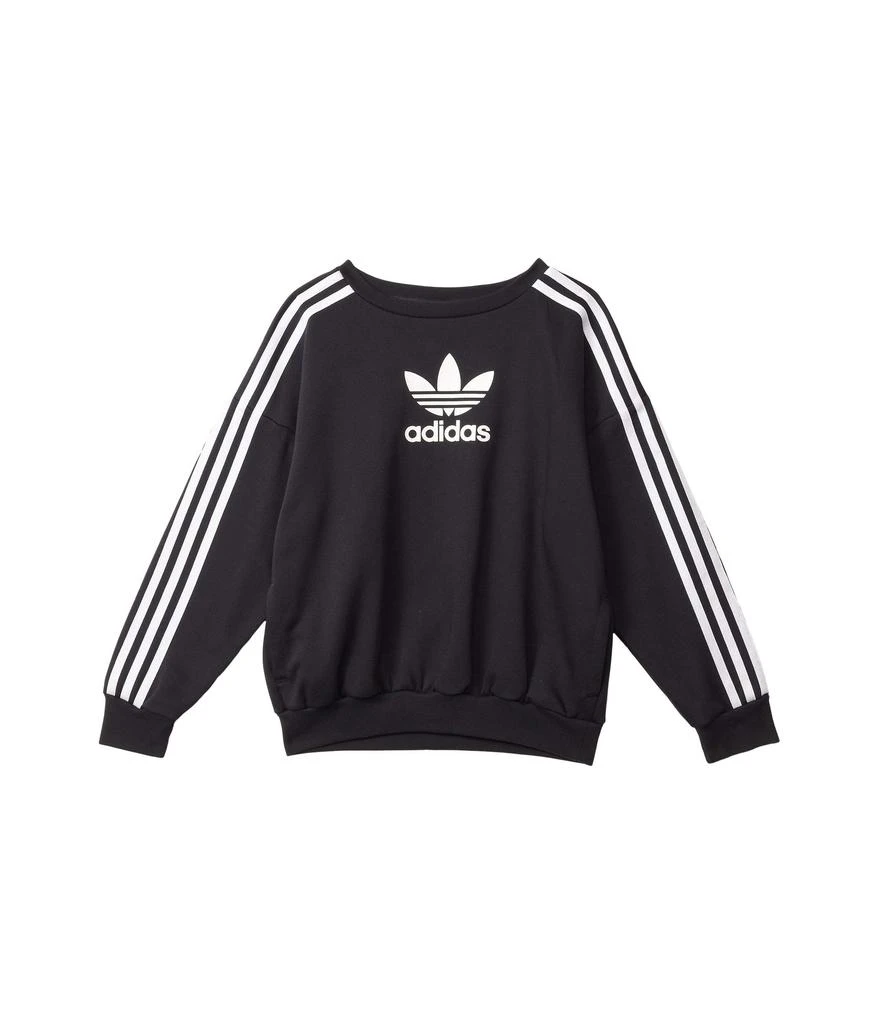 商品Adidas|3 Stripe Crew Sweatshirt (Toddler/Little Kids/Big Kids),价格¥150,第1张图片