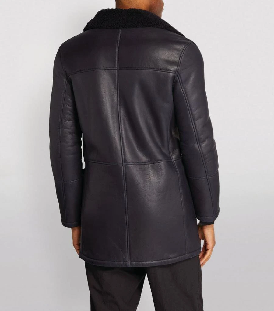 商品Yves Salomon|Lambskin Pea Coat,价格¥22386,第4张图片详细描述