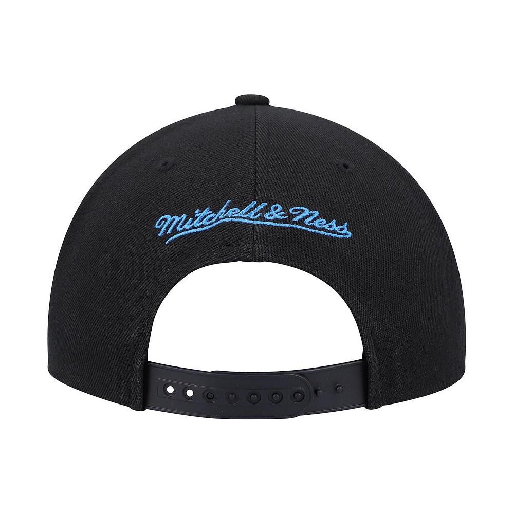 商品Mitchell and Ness|Men's Black Philadelphia 76ers Highlighter Team Pop Snapback Hat,价格¥235,第5张图片详细描述