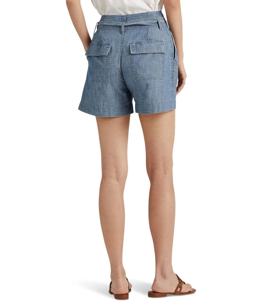 商品Ralph Lauren|Belted Chambray Shorts,价格¥731,第3张图片详细描述