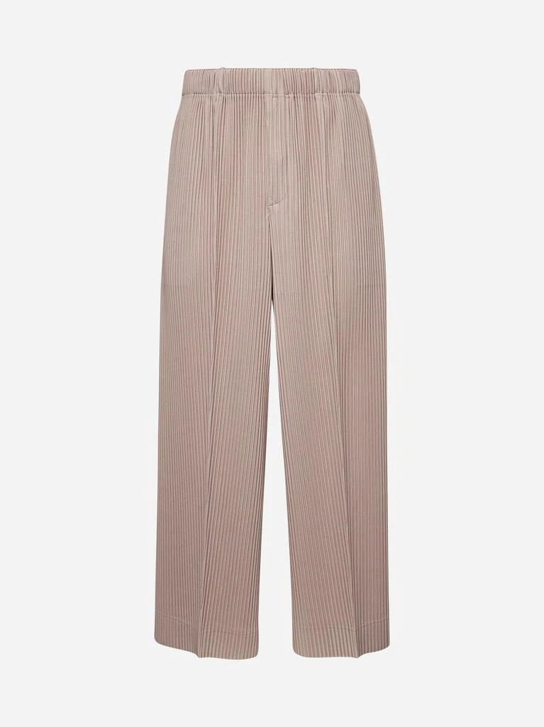 商品HOMME PLISSE ISSEY MIYAKE|Rose grey MC FEBRUARY trousers,价格¥4453,第1张图片