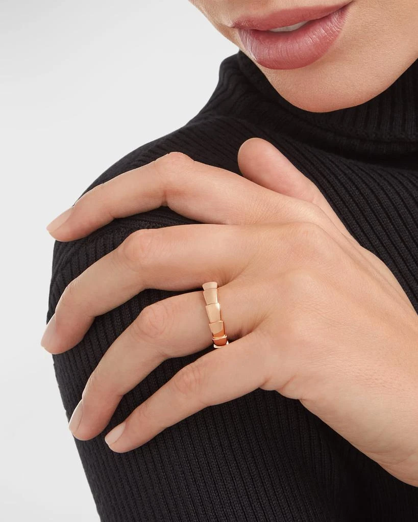 商品BVLGARI|Serpenti Viper Wedding Band Ring in 18k Rose Gold, EU 61 / US 9.5,价格¥14268,第2张图片详细描述