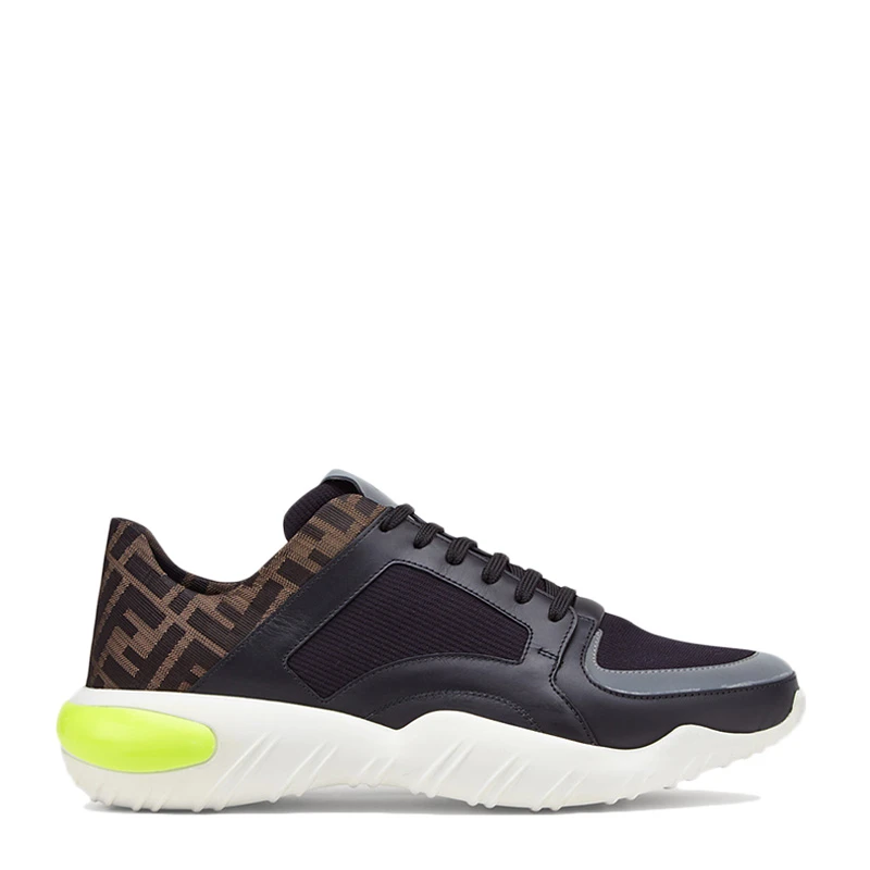 商品Fendi|FENDI 黑色男士运动鞋 7E1237-A7M7-F16OF,价格¥3792,第1张图片