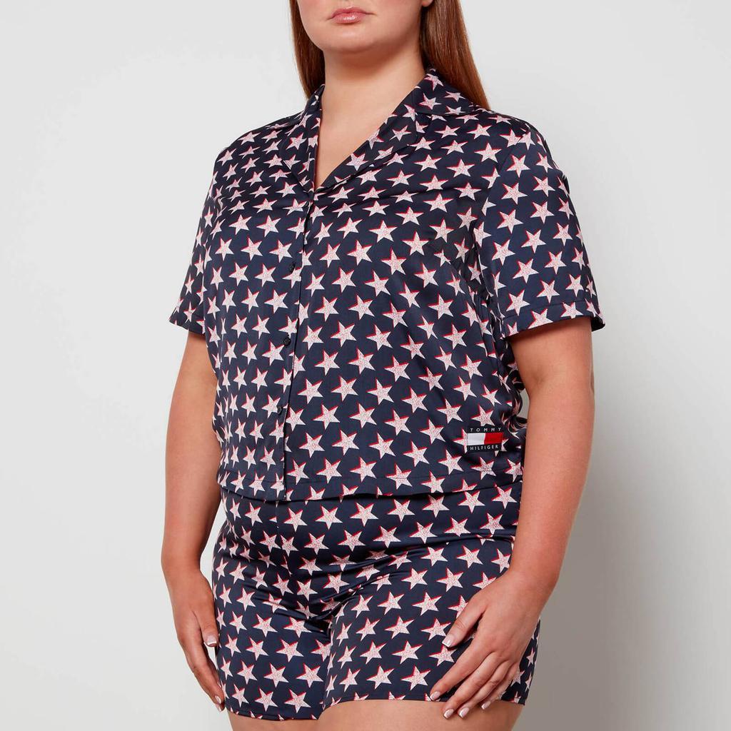 商品Tommy Hilfiger|Tommy Hilfiger Women's Star Lace PJ Shirt Curve - Offset Star,价格¥194,第1张图片