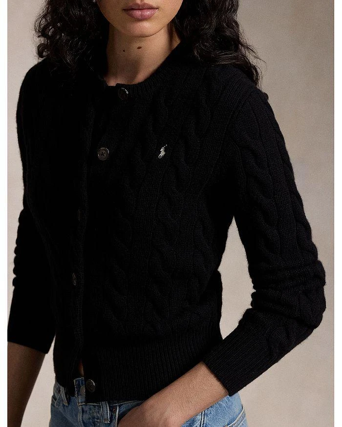 商品Ralph Lauren|Cable Knit Wool & Cashmere Cardigan,价格¥1911,第4张图片详细描述