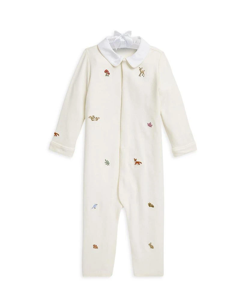 商品Ralph Lauren|Boys' Cotton Embroidered Coverall - Baby,价格¥696,第1张图片