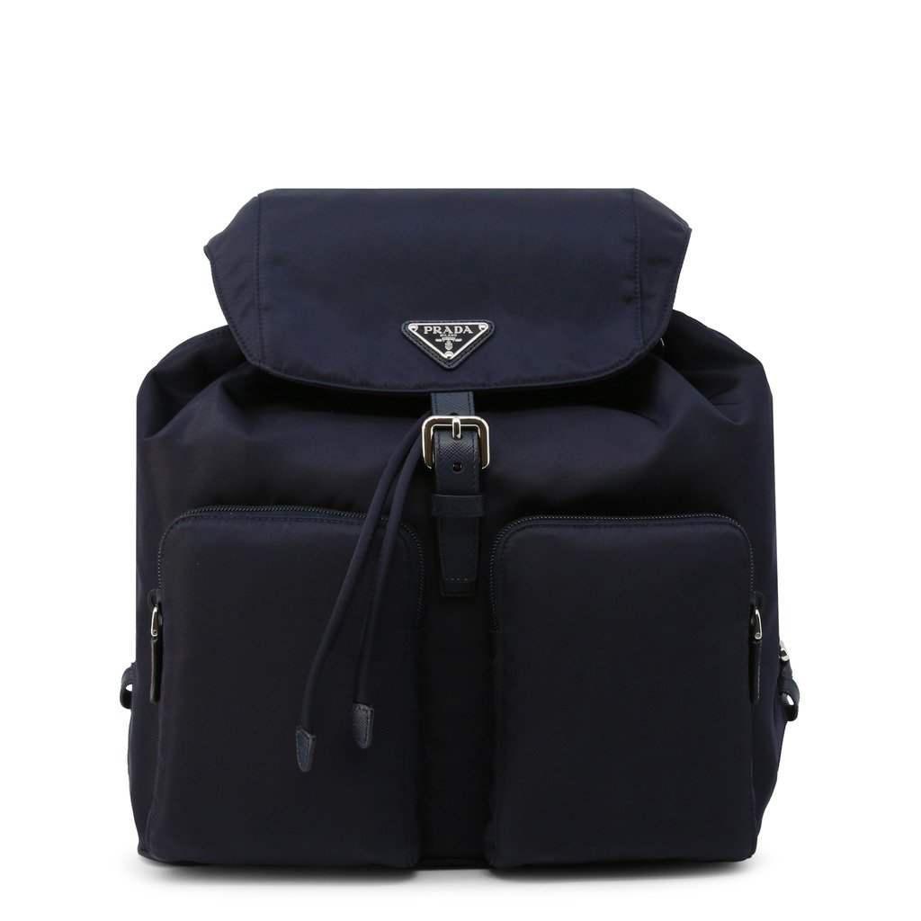 商品Prada|Prada logo-plaque metallic Backpack,价格¥8807,第1张图片