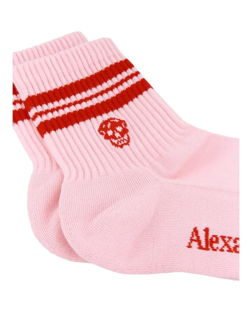 商品Alexander McQueen|Stripe And Skull Sport Socks,价格¥364,第3张图片详细描述