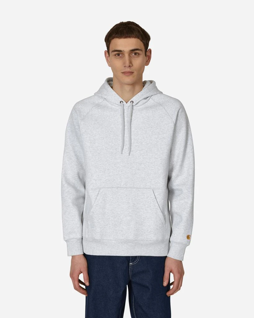 商品Carhartt WIP|Chase Hooded Sweatshirt Grey,价格¥902,第1张图片