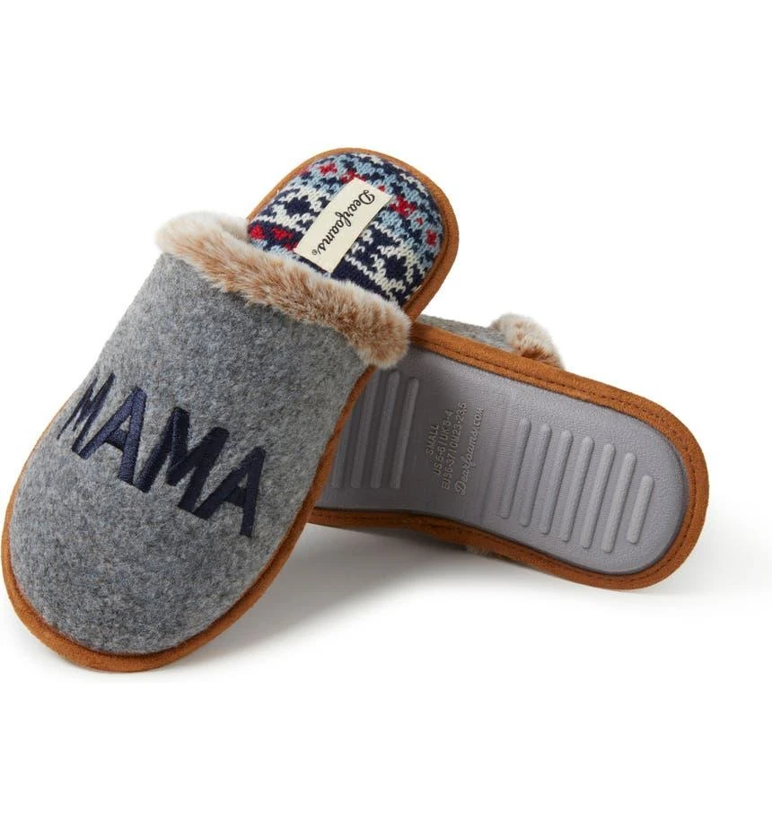 Mama Bear Faux Fur Scuff Slipper 商品