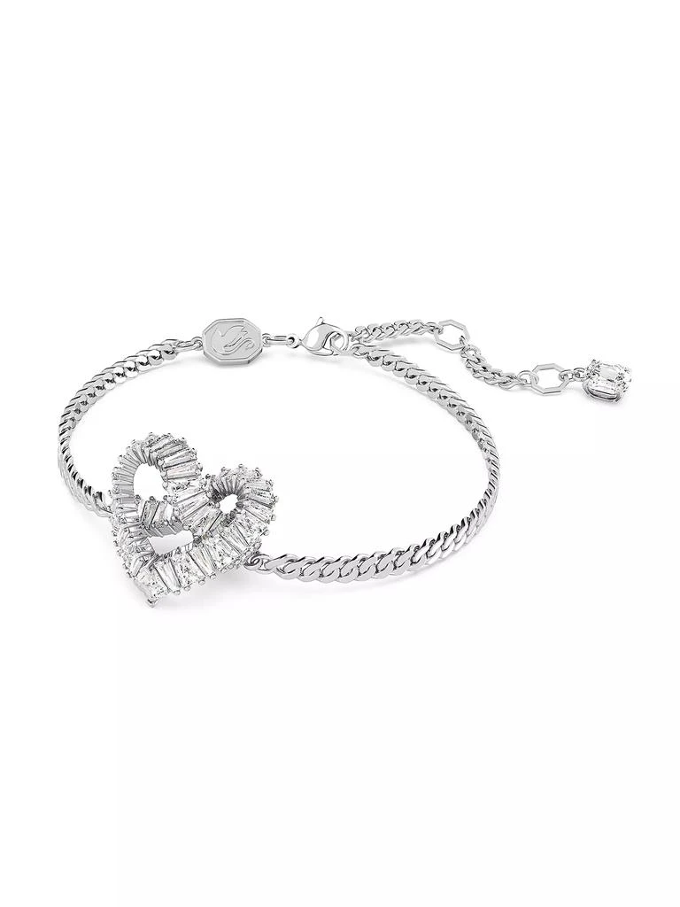 商品Swarovski|Matrix Rhodium-Plated & Crystal Heart Bracelet,价格¥993,第2张图片详细描述