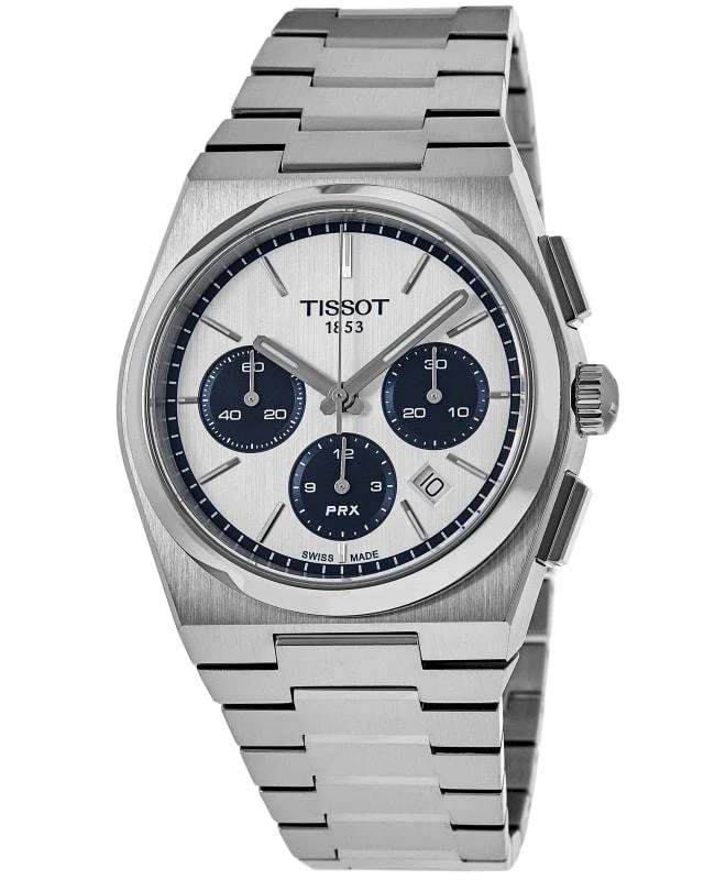 Tissot PRX Automatic Chronograph White Dial Steel Men's Watch T137.427.11.011.01