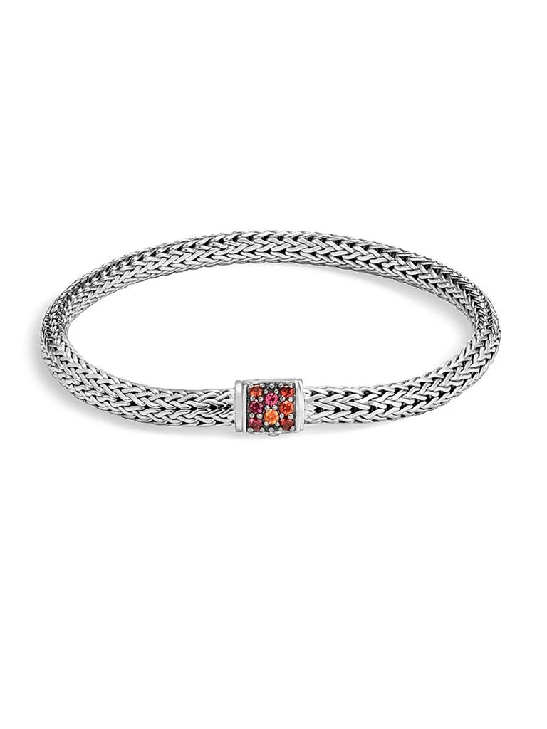 商品John Hardy|Classic Chain Gemstone & Sterling Silver Extra-Small Bracelet,价格¥4387,第1张图片