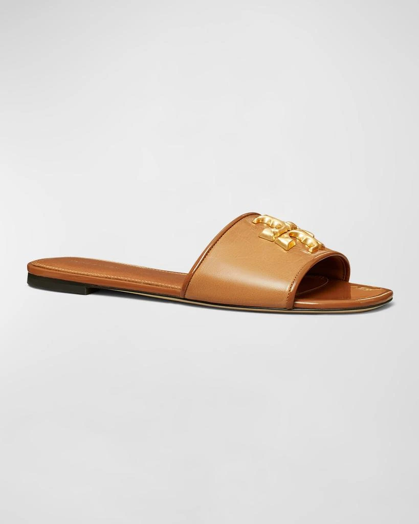 商品Tory Burch|Eleanor Calfskin Medallion Flat Sandals,价格¥2335,第2张图片详细描述