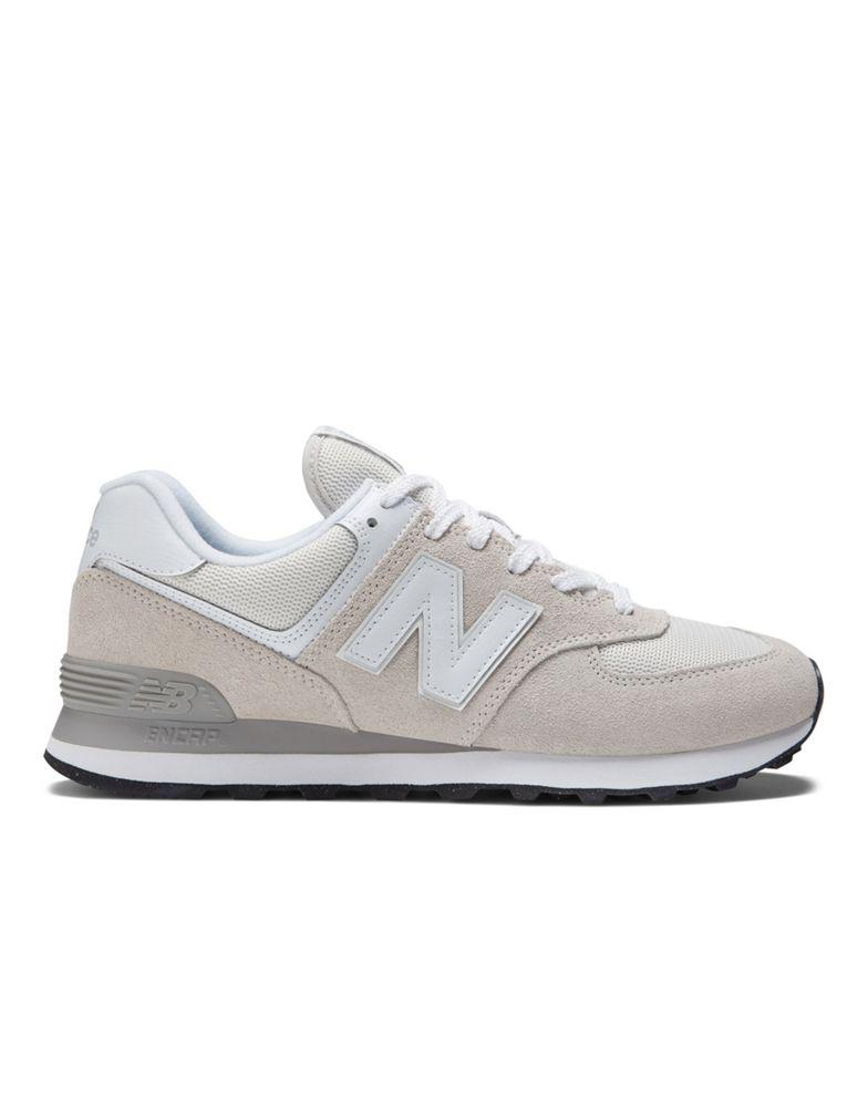 New Balance 574 trainers in oatmeal and pale grey商品第1张图片规格展示