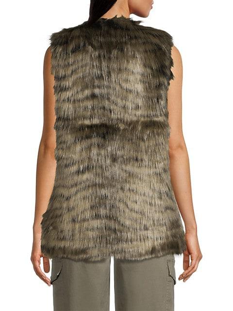 Glam Tiger Faux Fur Vest商品第5张图片规格展示