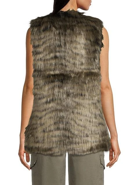 商品Michael Kors|Glam Tiger Faux Fur Vest,价格¥724,第5张图片详细描述